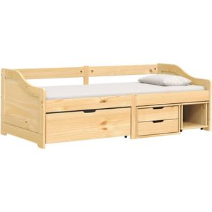 vidaXL - Slaapbank - met - 3 - lades - IRUNx200 - cm - massief - grenenhout