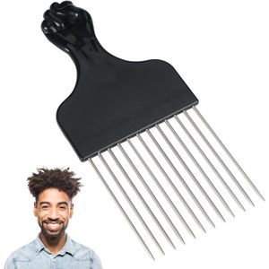 Duurzame Afro haarkam met brede tanden voor natuurlijk krullend haar
