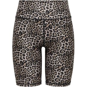 ONLY PLAY - Fietsshort - Kastanje - Luipaardprint