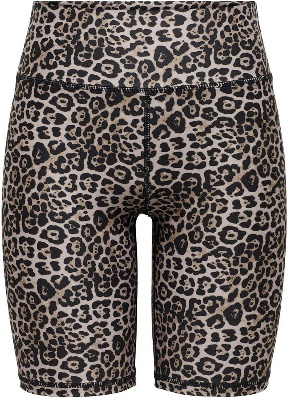 ONLY PLAY - Fietsshort - Kastanje - Luipaardprint