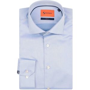 Suitable - Overhemd Twill Sleeve 7 Lichtblauw - Heren - Maat 39 - Modern-fit
