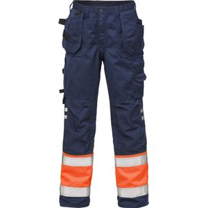 Fristads Hi Vis Werkbroek Klasse 1 2029 Plu - Hi-Vis oranje/marineblauw - C60
