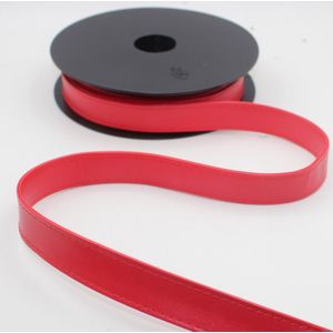 5 Meter IMITATIELEDER BAND met STIKSELS, Breedte 20MM, Kleur A/ROOD