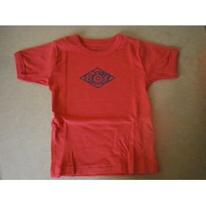 Petit Bateau - Onderhemd - Jongens - T shirt korte mouw - Retro - Rood - 2 jaar 86