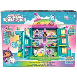 Gabby's Poppenhuis - Magische Poppenhuis - +60cm hoog - vanaf 3 jaar - inclusief Gabby en Pandy-speelfiguur met 8 meubeltjes en 3 accessoires