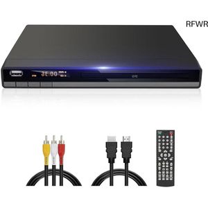 RFWR® Regiovrije DVD-speler met HDMI en USB-aansluiting - 1080P Upscaling en Breakpoint Geheugen