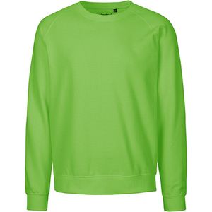 Fairtrade unisex sweater met ronde hals Lime - L