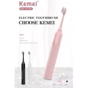 Kemei Elektrische Tandenborstel KM-YS706 Sonisch Roze - Electric Toothbrush Sonic Pink