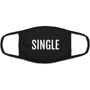 Single mondkapje | grappig | gezichtsmasker | bescherming | bedrukt | logo | Zwart mondmasker van katoen, uitwasbaar & herbruikbaar. Geschikt voor OV