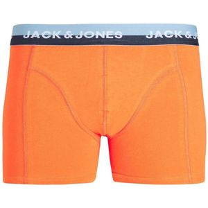 JACK & JONES Jacalex trunk (1-pack) - heren boxer normale lengte - oranje - Maat: S
