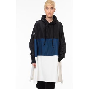 1'618 Batman Hooded Long Oversized Colorblock Sweater Dress