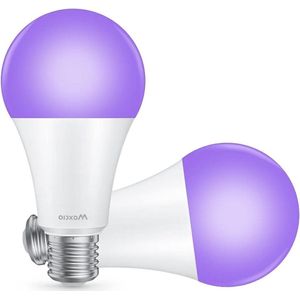 11W E27 UV-led Blacklight-gloeilampen - Zwart - Pack van 2 - Glow in the Dark