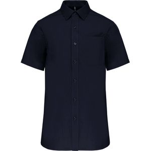 Kariban Heren poplin overhemd korte mouwen K543 - Navy - 3XL