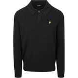 Lyle & Scott lamswolmix rugbytrui - zwart