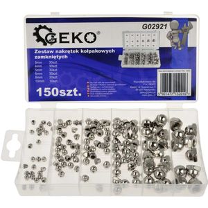 GEKO Assortiment dopmoeren - 150 stuks - Diverse maten M3-M10 - Voor auto- en velgbevestiging