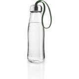 Eva Solo - Drinkfles 500 ml Glas Cactus Green - Borosilicaatglas - Transparant