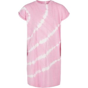 Urban Classics - Tie Dye Kinder Korte jurk - Kids 122/128 - Roze