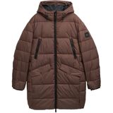 TOM TAILOR - Gewatteerde Jas - Donkerbruin - Normale Pasvorm