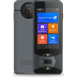 Mrs. Jones Taalvertaler Apparaat 2022 Nieuwste 127 Talen AI Voice Vertaler W10 met 3 inch Touchscreen Beeldvertaling Ondersteuning Instant tweerichtingsvertaling voor reizen en zaken. Vertaalcomputer