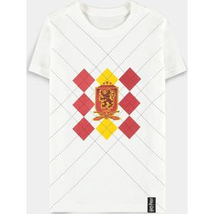 Harry Potter - Gryffindor Kinder T-shirt - Kids 158 - Wit