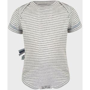 Babyrompertje met korte mouwen OrganicEra Organic Baby bodysuit gestreept
