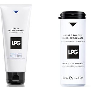 LPG - Endermologie - huidverzorging - combipack - micro-peeling resurfacing cream + silky powder - 1x200 ml + 1x50 gram