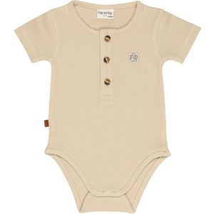 Frogs and Dogs - Wafel Romper | Sand Shell - Katoen - Maat 68
