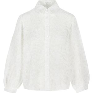 LolaLiza - C-LALALISA - Blouse - Wit - Polokraag