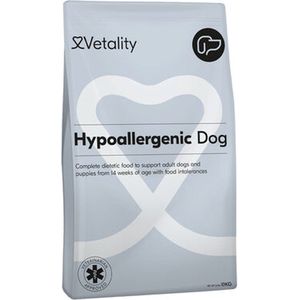 Vetality Hypoallergeen Hondenvoer - Hondenvoer Droog - Voordeelverpakking 10 kg - Licht Verteerbaar Hondenvoer - Voor Pups vanaf 14 Weken en Volwassen Honden