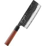 Hezhen - PM8S Retro Series - Nakiri Hakmes - 3-laags Composietstaal - Mahoniehout Handvat