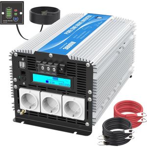 Lexium Omvormer 12V 230V - Spanningomvormer - Auto omvormer - Stopcontact - Autolader