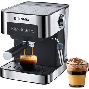 Biolomix 20 Bar Machines À Cafe Italiaanse Espresso Koffiezetapparaat Met Melkopschuimer Wand Mousseur De Lait Voor Cappuccino - latte