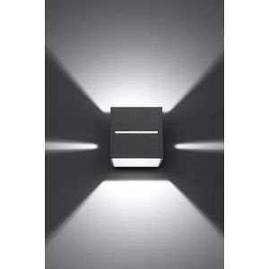 Sollux Lighting - Wandlamp LOBO grijs