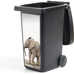 Container sticker Baby olifant - Dieren - Olifant - Kinderen - Meiden - Jongens - 38x80 cm - Kliko sticker