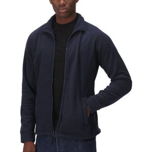 Duurzame heren fleecejack met interactief ontwerp, donkerblauw, maat L