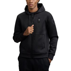 Blauer, Heren, Sweatshirts & Hoodies, Zwart, Maat: L Poliester,