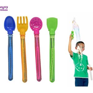 Happy Trendz® 4 x Gereedschap schep hark schovel Tuin Strand Bellenblaas XXL 32 CM groot - Blazen Bellenblaas - Buitenspeelgoed - zomer hype - bubbles blower xxl - 32 cm groot 4 verschillende kleuren - zomer - buiten speelgoed - leuk cadeau kids