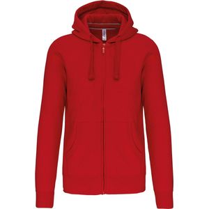 Kariban Hooded Sweater Met Rits K454 - Red - XL
