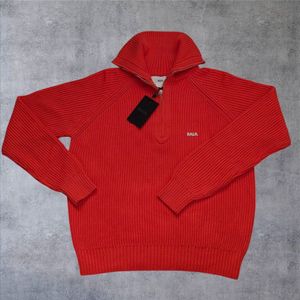 Balr XI Knitted Half Zip Trui Burnt Orange