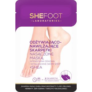 She Foot Lab. Voetmasker - 1 paar - Regenererend Voeten masker met Karitéboter en Plantenextracten