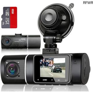 RFWR® 1080P Dashcam voor Auto met 32 GB SD-kaart, Groothoekzicht, Nachtzicht en Parkeerbewaking