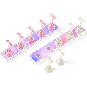 2 sets acryl nagelstandaard - nagelkunst display set - nageltipstandaard - magnetische nagelstand voor nagelkunst oefening