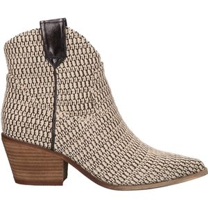 La Strada - Western Boot - Beige - Raffia