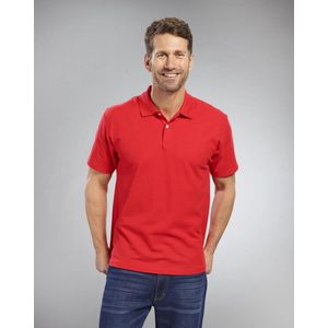 Fruit of the Loom Poloshirt heren met piquéstructuur rood maat M