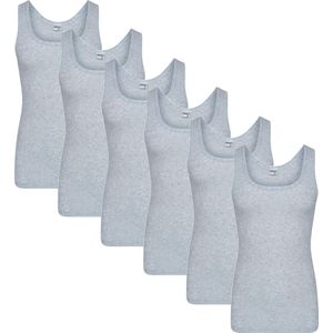 Beeren heren hemd - 6-pack - maat XXL - grijs mêlee