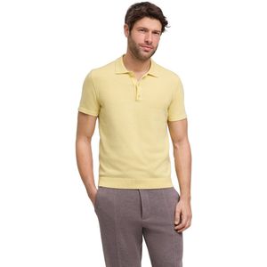 FALKE Basic Cotton Polo zacht huidvriendelijk katoen polo shirt heren geel - maat M