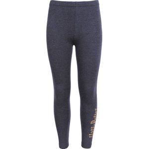 Donkergrijze katoenen legging met gouden Harry Potter print