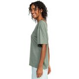 Roxy Beach Band T-shirt Met Korte Mouwen Groen XL Vrouw