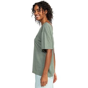 Roxy Beach Band T-shirt Met Korte Mouwen Groen XL Vrouw