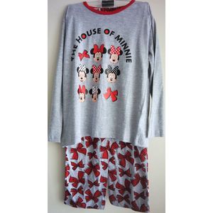 Minnie Mouse Pyjama - Grijs/ Rood - Maat 116-122